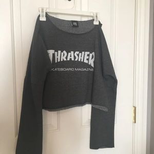 Thrasher cropped sweater